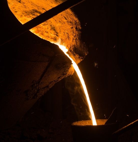 Processo de fundição de ferro